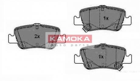 Гальмівні колодки, дискове гальмо (набір) KAMOKA JQ1018096