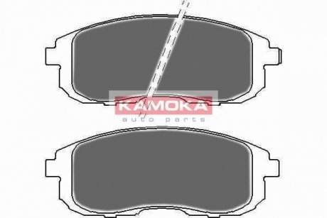 Комплект тормозных колодок, дисковый тормоз KAMOKA JQ1018224 (фото 1)