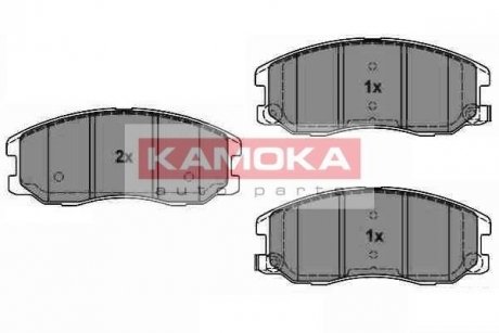 Комплект тормозных колодок, дисковый тормоз KAMOKA JQ1018616