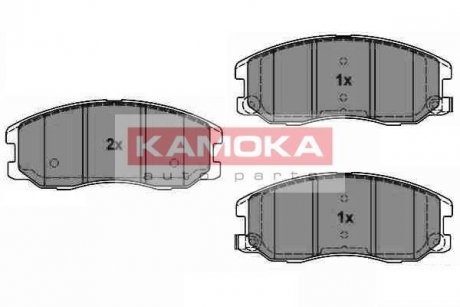 Гальмівні колодки, дискове гальмо (набір) KAMOKA JQ1018616