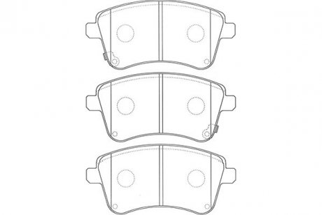 Комплект тормозных колодок, дисковый тормоз KAVO BP-4025 (фото 1)