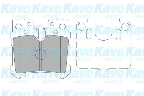 Колодки гальмівні (задні) Lexus LS 06- KAVO KBP9122