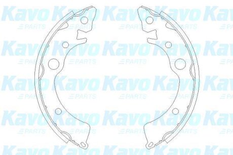 Комплект гальмівних колодок KAVO KBS2902