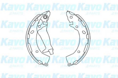 Комлект тормозных накладок KAVO KBS-3409