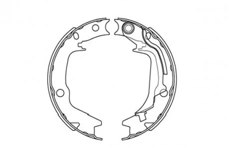 Комплект гальмівних колодок KAVO KBS3415