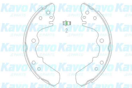 Комлект тормозных накладок KAVO KBS-3904 (фото 1)