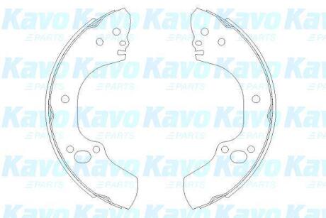 Комлект тормозных накладок KAVO KBS-3905 (фото 1)