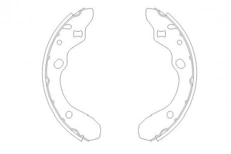 Комлект тормозных накладок KAVO KBS5405
