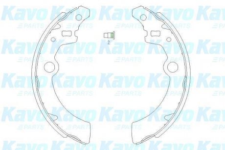 Комлект тормозных накладок KAVO KBS-8907