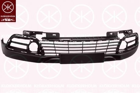 Облицовка радиатора, передняя, черная KLOKKERHOLM 6014990A1 (фото 1)