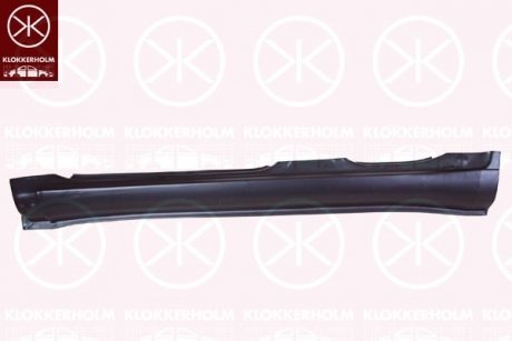 Порог наружный металлический левый KLOKKERHOLM 8179011
