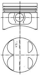Поршень циліндру ЗМЗ 406 d=93,0 (п/п+ст/к+п/к) (вир-во KS) KOLBENSCHMIDT 40075620
