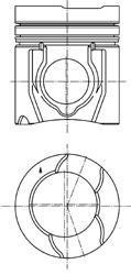 Поршень KOLBENSCHMIDT 40182600 (фото 1)