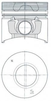 Поршень KOLBENSCHMIDT 40773600 (фото 1)