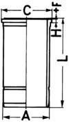 FKM/FPM WET CYLINDER LINER KOLBENSCHMIDT 89878110 (фото 1)