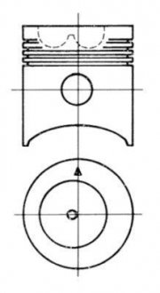 Поршень KOLBENSCHMIDT 91557700 (фото 1)