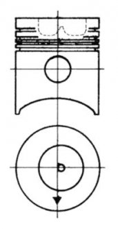 Поршень KOLBENSCHMIDT 93063600