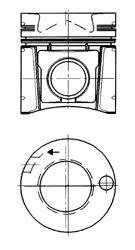 Поршень KOLBENSCHMIDT 93231600 (фото 1)