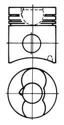 Поршень двигуна KOLBENSCHMIDT 93274600 (фото 1)