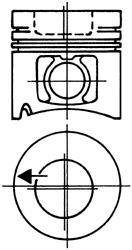 Поршень KOLBENSCHMIDT 93484602