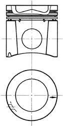 Поршень KOLBENSCHMIDT 94345600