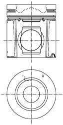 Поршень двигуна KOLBENSCHMIDT 99353600 (фото 1)