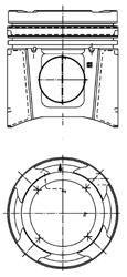 Поршень KOLBENSCHMIDT 99697600 (фото 1)