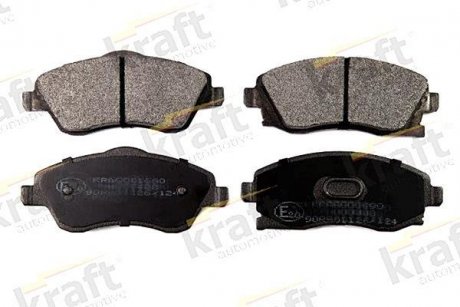 Комплект тормозных колодок, дисковый тормоз KRAFT 6001690