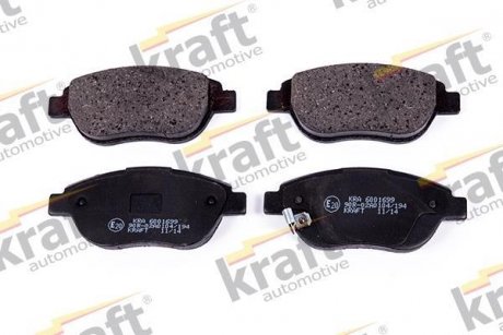 Комплект тормозных колодок, дисковый тормоз KRAFT 6001699
