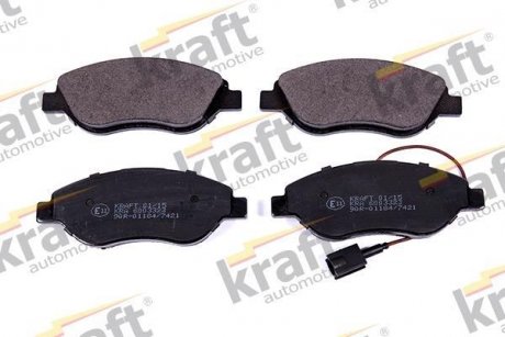 Комплект тормозных колодок, дисковый тормоз KRAFT 6003323