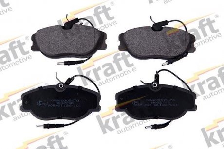Комплект тормозных колодок, дисковый тормоз KRAFT 6005670 (фото 1)