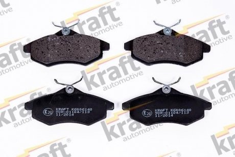 Комплект тормозных колодок, дисковый тормоз KRAFT 6006140