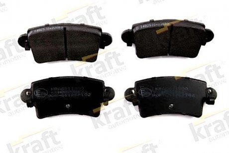 Комплект тормозных колодок, дисковый тормоз AUTOMOTIVE KRAFT 6011900