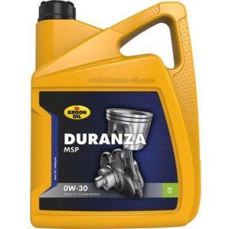 Моторное масло Duranza MSP 0W-30 синтетическое 5 л KROON OIL 32383 (фото 1)