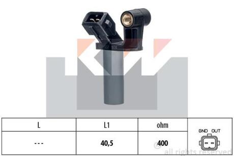 Датчик положения коленвала KW 453 307