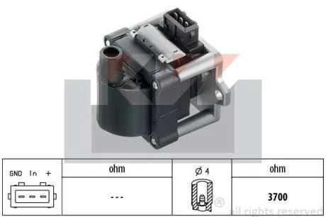 Котушка запалювання KW 490 414
