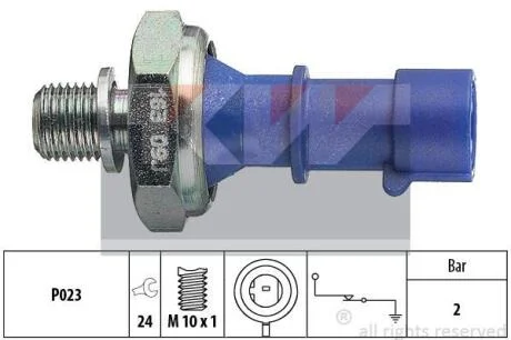 Датчик тиску оливи KW 500 163