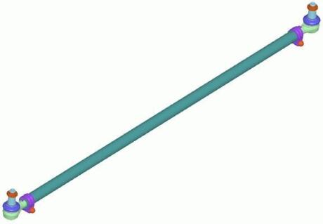 Поперечна рульова тяга RVI, VOLVO, L=1668 mm LEMFORDER 38669 01