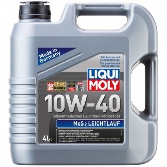 Моторное масло MoS2 Leichtlauf 10W-40 полусинтетическое 4 л LIQUI MOLY 1917