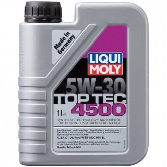 Моторна олія Top Tec 4500 5W-30 напівсинтетична 1 л LIQUI MOLY 2317 (фото 1)