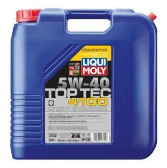 Моторна олія Top Tec 4100 5W-40 синтетична 20 л LIQUI MOLY 3702