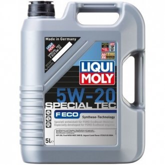 Моторное масло Special Tec F Eco 5W-20 синтетическое 5 л LIQUI MOLY 3841 (фото 1)