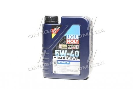 Моторна олія Optimal Synth 5W-40 синтетична 1 л LIQUI MOLY 3925 (фото 1)