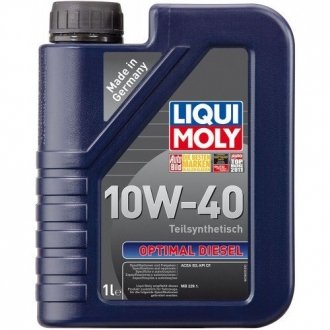 Моторна олія Optimal Diesel 10W-40 напівсинтетична 1 л LIQUI MOLY 3933 (фото 1)