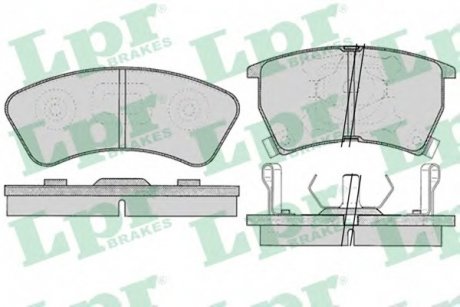 Комплект тормозных колодок, дисковый тормоз LPR 05P034 (фото 1)