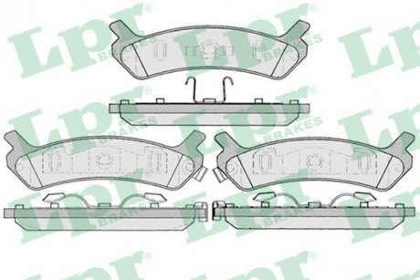 Комплект тормозных колодок, дисковый тормоз LPR 05P1039