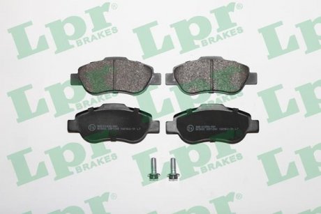 Колодки тормозные дисковые передние FIAT PANDA 03-12 LPR 05P1240 (фото 1)