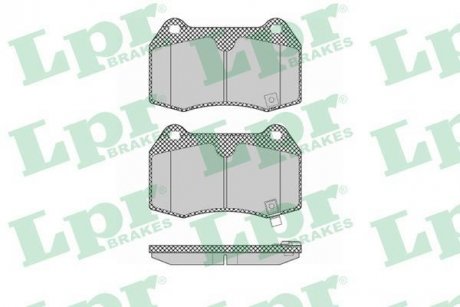 Комплект тормозных колодок, дисковый тормоз LPR 05P1358
