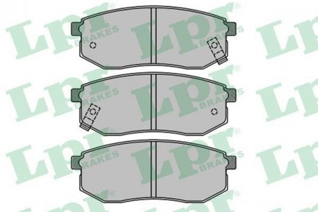 Тормозные колодки, дисковый тормоз (набор) LPR 05P1514 (фото 1)