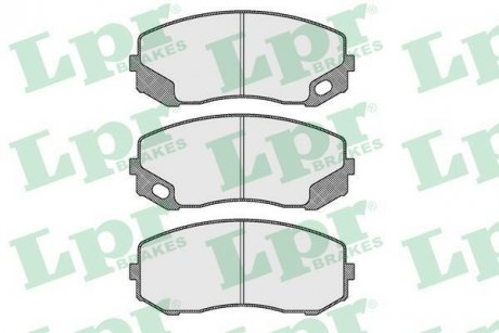 Тормозные колодки, дисковый тормоз (набор) LPR 05P1613 (фото 1)